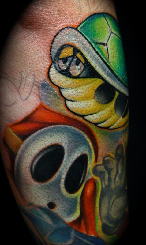 Super Mario Brothers Tattoo Shy Guy by Mike Demasi: TattooNOW
